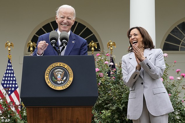 President Joe Biden and Vice President Kamala Harris appeared together in the White House Rose Garden on Friday to launch the White House Office of Gun Violence Prevention