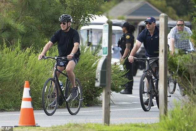 The White House defends President Biden as committed and energetic.  The president, a frequent cyclist, will go for a ride in Rehoboth in August