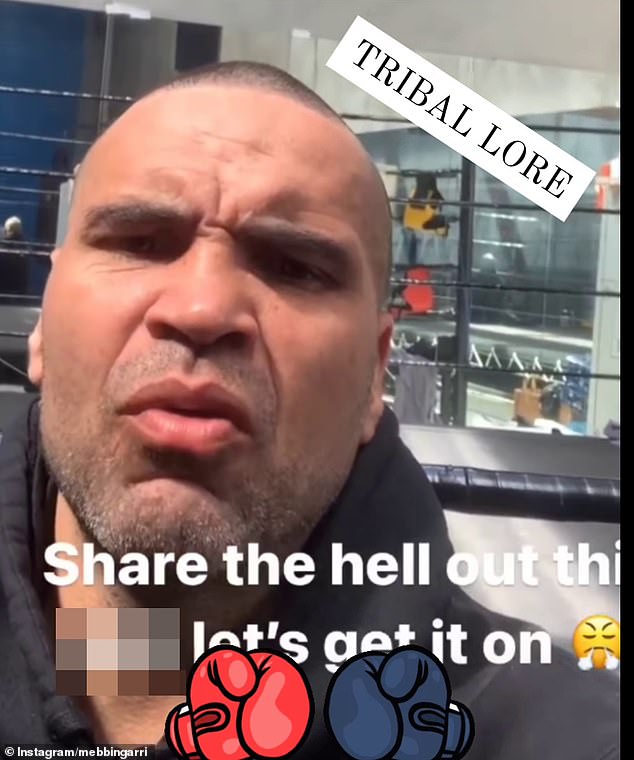 Three-time world boxing champion and non-supporter Anthony Mundine (pictured) accused Thomas Mayo of breaking tribal lore