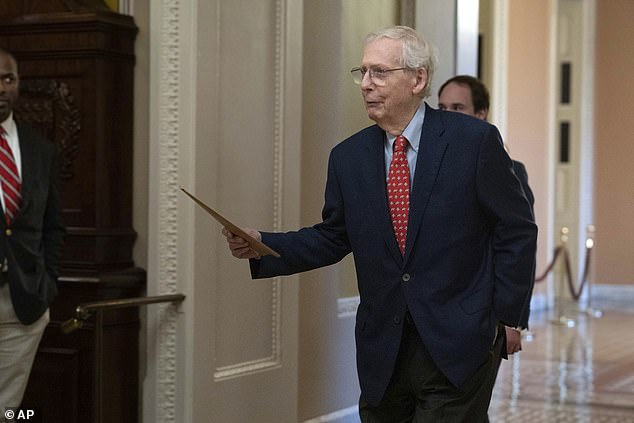 Senate Minority Leader Mitch McConnell, R-Ky., is also warning of a government shutdown
