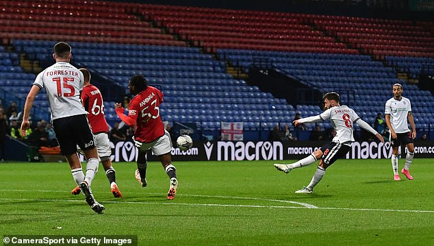 Josh Sheehan scored the first of two goals he scored on the night as Bolton ran riot