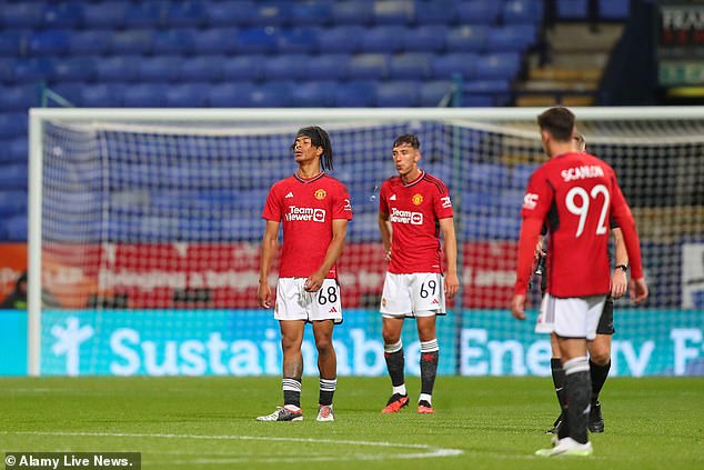 United's youngsters were given a lesson by a much superior Bolton side in the EFL Trophy