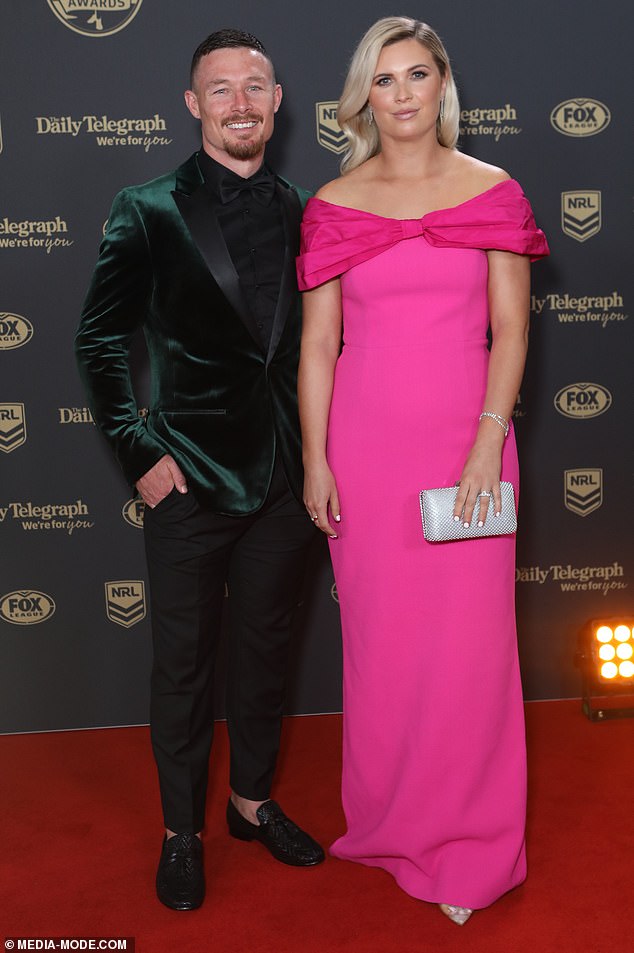 Damien Cook and Courtney Blaine were far too bold for the evening, with Courtney's dress offering her nothing in the way of shape