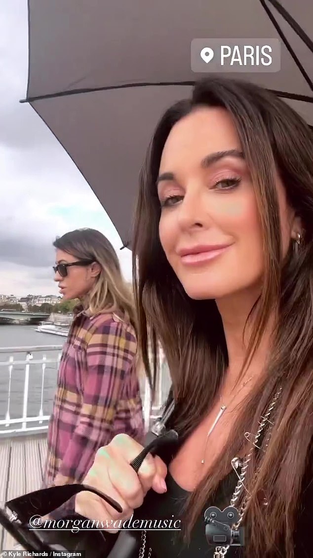 The outing: Kyle recently took a trip to Paris with Morgan, but she told viewers of her recent Amazon Live broadcast that it wasn't romantic — and they were still surrounded by cameras for a documentary she's filming about Morgan