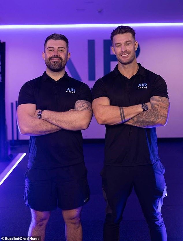 Together with friend Samer Trebincevic (left), Chad recently opened the doors to his Air Locker gym in North Sydney