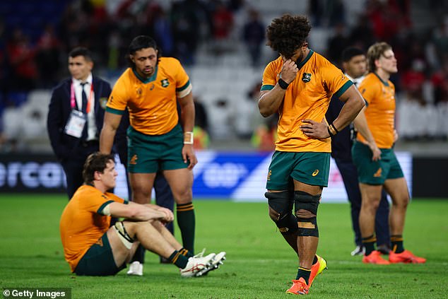 Shock loss to Wales sees Australia sink to a new low in the world rankings (Photo: Wallabies stars devastated after 40-6 defeat)