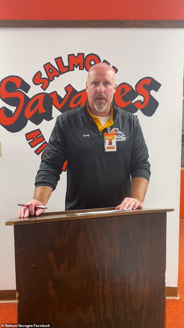 Dr.  Troy Easterday, superintendent of Salmon School District 291, posted a video on the Salmon Savages Facebook page vowing that the case was being handled