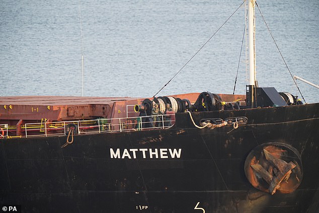 Armed Ranger Wing members were seen on board alongside ship crew members and other armed forces personnel