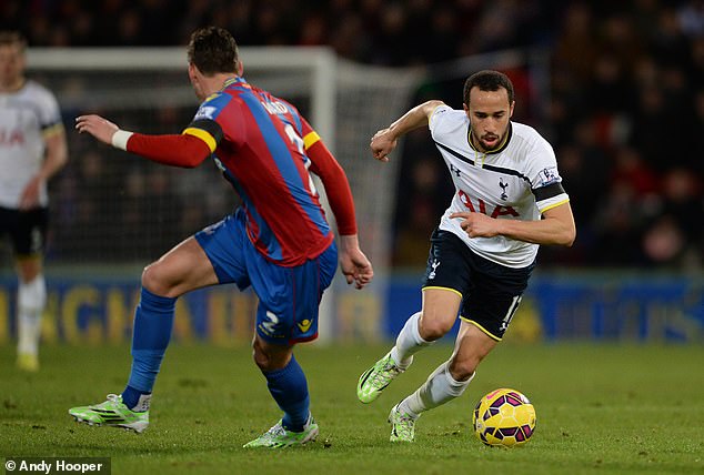 Townsend in action for Tottenham against Crystal Palace in the Premier League in 2015