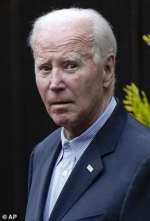 President Joe Biden leaves Holy Trinity Catholic Church in Washington's Georgetown neighborhood after attending Mass, Saturday, September 23, 2023