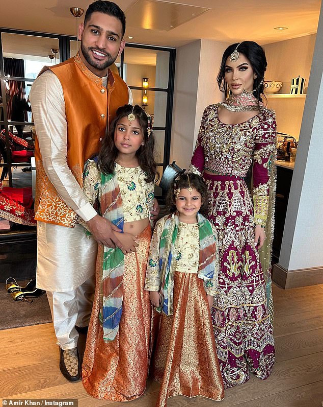 Family: Amir and Faryal have been married for ten years and share three children together: Lamaisah, nine, (left), Alayna, five, (right) and Muhammad, three