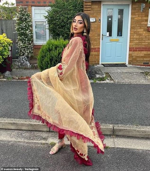 Oh dear: Amir allegedly hooked up with a model named Sumaira, 25, (pictured) on May 6, three days after he was shown being evicted from the pre-recorded I'm A Celebrity... South Africa