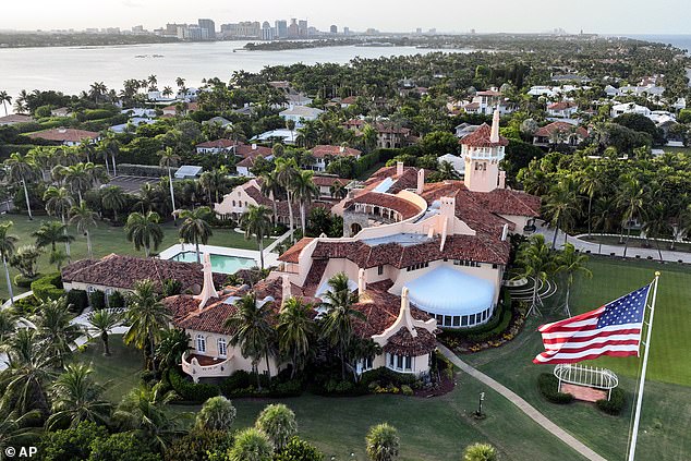 A two-acre parcel located just minutes from Mar-a-Lago is currently for sale for $150 million.  Many have therefore wondered how Trump's house - which is ten times larger - could be worth 157 percent less