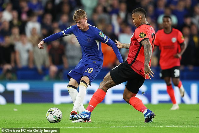 Palmer made his full debut for Chelsea following his summer move from Manchester City