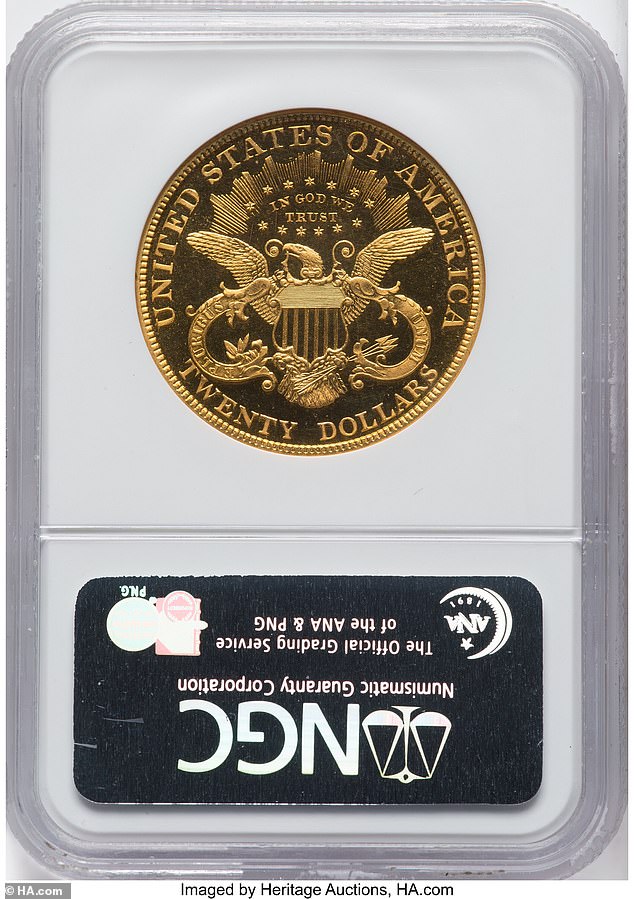 An 1899 $20 gold 