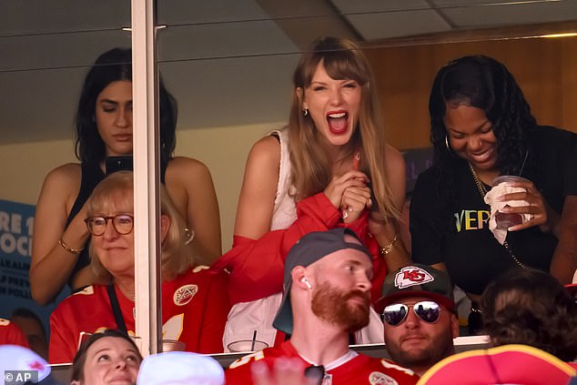 The American footballer (33) and the singer (33) have reportedly been spending months together under the radar, with Taylor pictured during his match on Sunday.