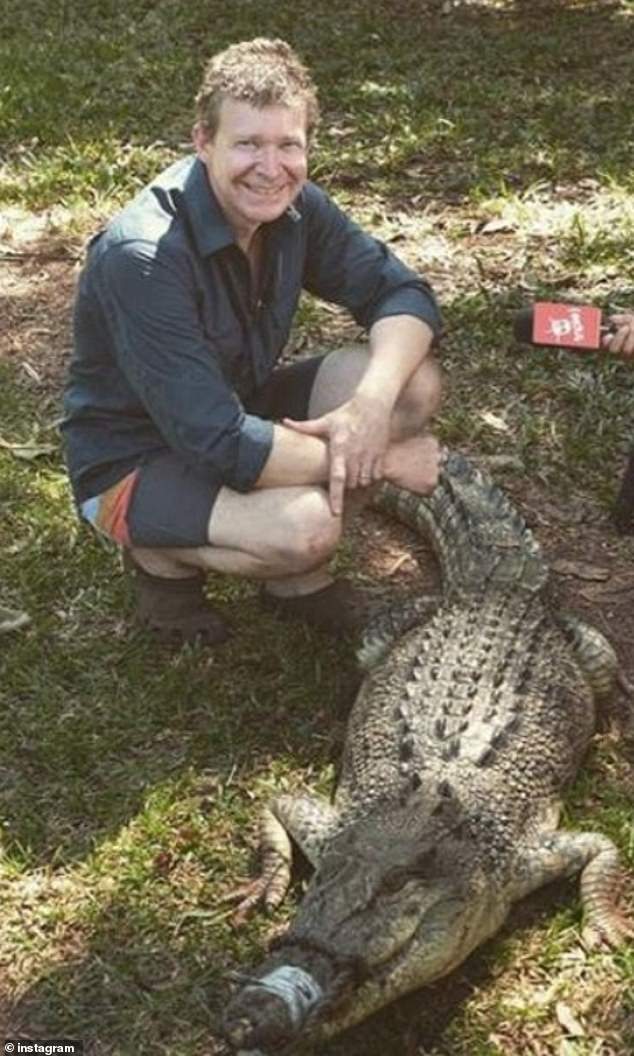 Before his twisted habits were exposed, Britton (pictured during an interview with Triple J) was a respected zoologist and crocodile expert