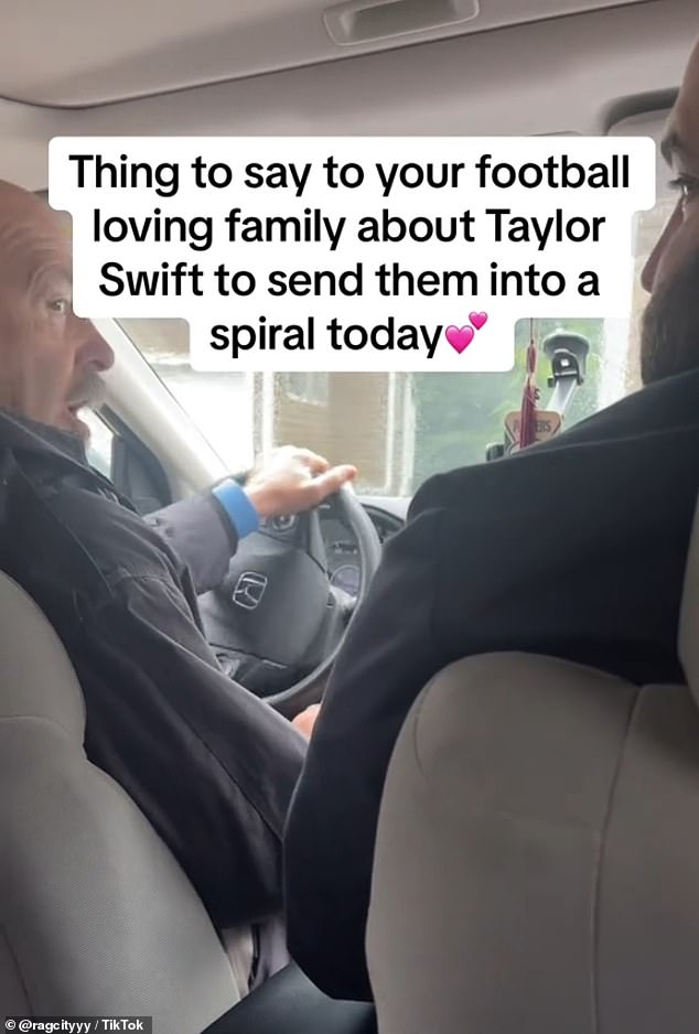 Distracted driving!  One TikToker made the potentially dangerous decision to scold her father while he was driving.  He defended Travis' two Super Bowl wins and said he once had a reality show