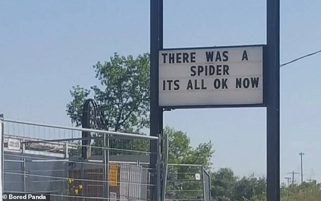 While another person saw that their local supermarket had been demolished and the sign outside explained why