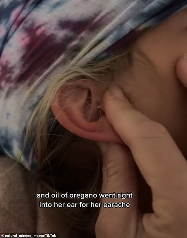 Finally, Comunale rubbed oregano oil into her daughter's ear for her earache