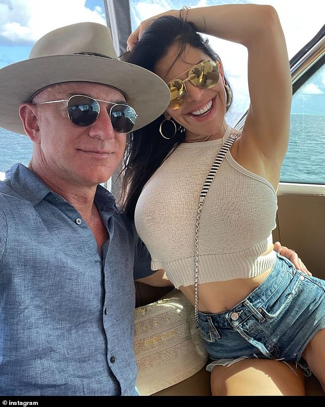 Bezos, 59, and Sanchez, 53, posted a series of glamorous photos on social media as they partied around the Mediterranean this summer