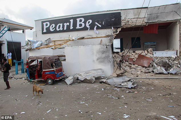 Earlier this year, Al Qaeda-linked jihadists killed six civilians and injured 10 during a six-hour siege of a beach hotel in Somalia (pictured)