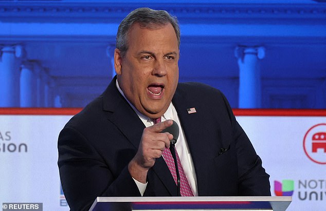 Chris Christie tried to match Trump in swearing.  