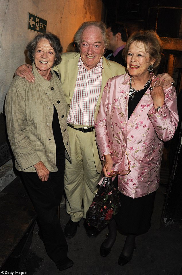 The actor with Dame Maggie Smith and Lady Antonia Fraser, attended the 'Krapp's Last Tape' press night at the Duchess Theater on September 22, 2010 in London