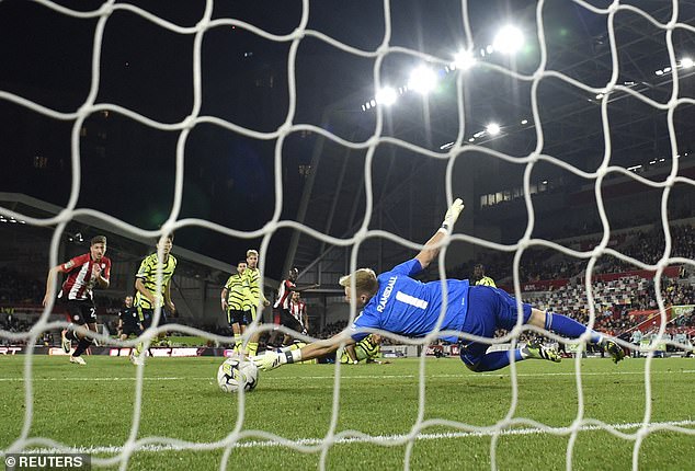 Arsenal goalkeeper Ramsdale produced two crucial saves to seal the victory over Brentford