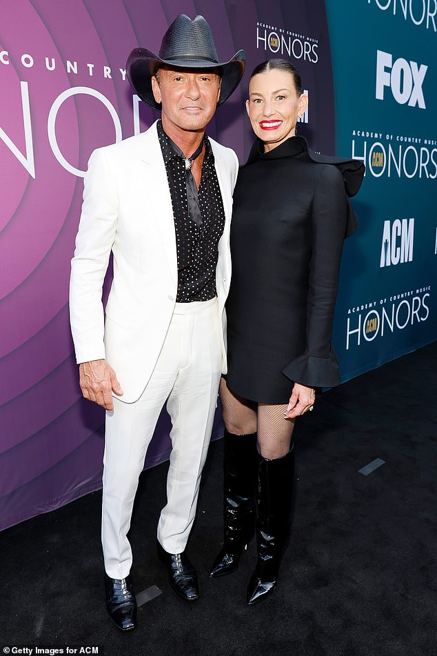 Star-Studded Evening: Tim and Faith at the 16th Annual Academy Of Country Music Honors at the Ryman Auditorium in Nashville, Tennessee