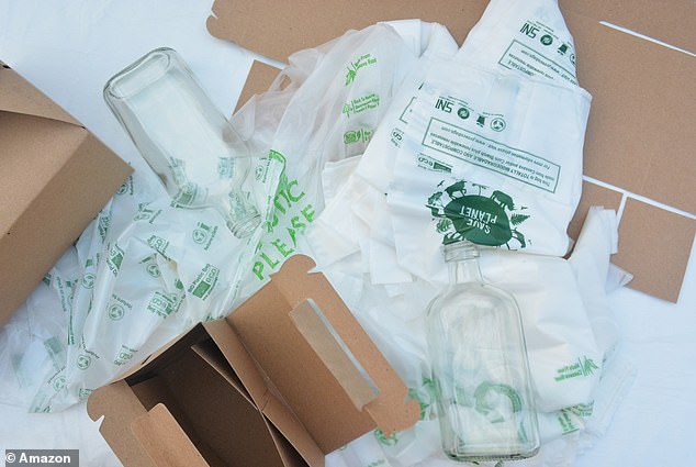 Compostable bags are often advertised as 'eco-friendly' with slogans like 'save the planet' - but their green properties can be overstated