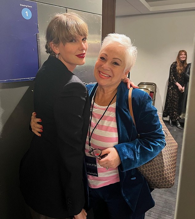 Matty Healy's mother uploaded a sweet photo showing her playing with the singer backstage at a 1975 concert in January, months before rumors swirled that they were dating