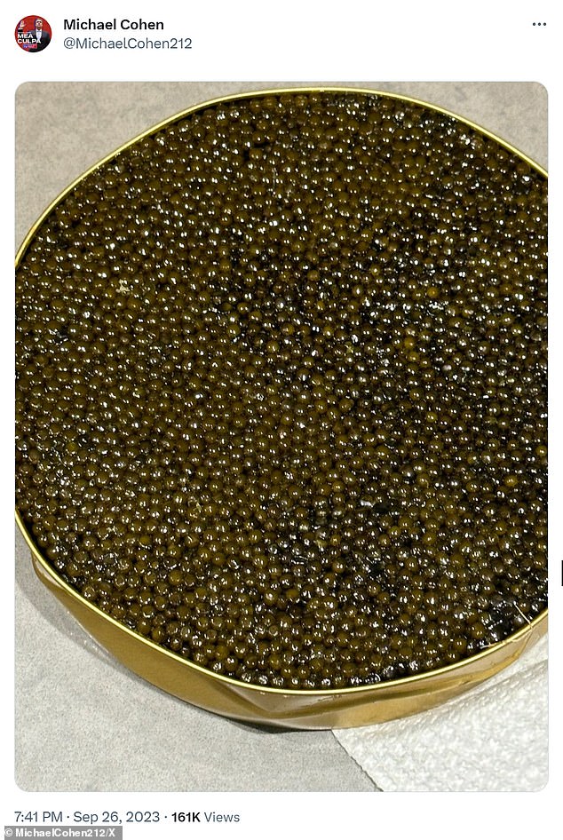 Prosecutors also plan to call former Trump fixer Michael Cohen, who posted an image of caviar after Judge Arthur Engoron's ruling on fraud