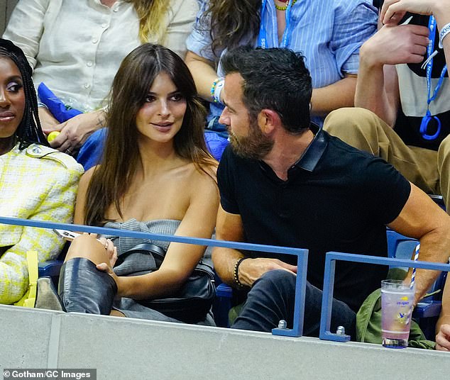 Hunting!  Over the past year, Ratajkowski – who spoke to Justin Theroux (R) at the US Open on September 10 – has had situationships with DJ Orazio Rispo, comedian Eric André, SNL alumnus Pete Davidson and artist Jack Greer