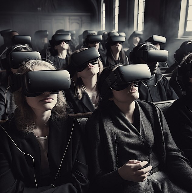 Will virtual reality wakes become common (Photo Rob Waugh/Midjourney)