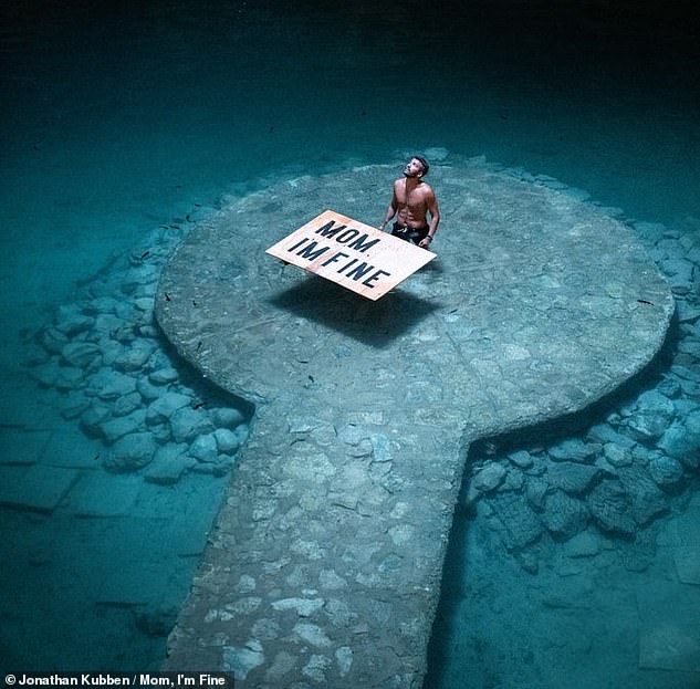 The former advisor's world travels took him to Cenote Suytun, above, located outside the city of Valladolid in Mexico.