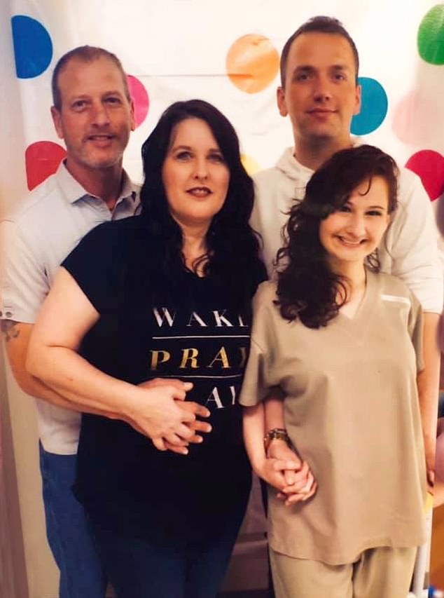 Gypsy Rose Blanchard's pen pal, Ken (right, with Gypsy), is pictured for the first time since the couple announced their engagement in April