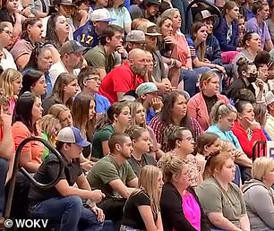 A vigil was held for Holbrook at the Palatka Junior-Senior High School gym