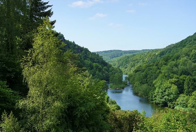 The unique offering is complete with its own orchard and offers stunning views over the River Wye