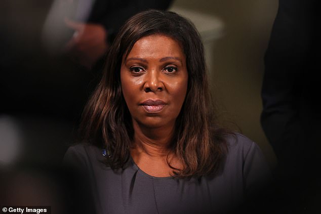 New York Attorney General Letitia James attends a press conference on gun violence prevention and public safety on July 31, 2023