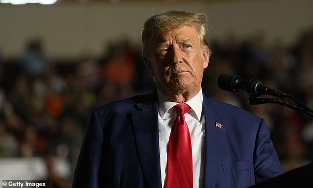 Former US President Donald Trump speaks to supporters during a political rally on July 29, 2023 in Pennsylvania