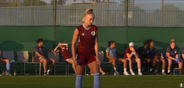 It is believed that the Aston Villa women's team recently completed a pre-season practice kit due to sweat retention issues