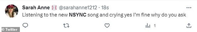 Reaction: Upon listening to the song, NSYNC fans flocked to X, formerly known as Twitter, to express their excitement