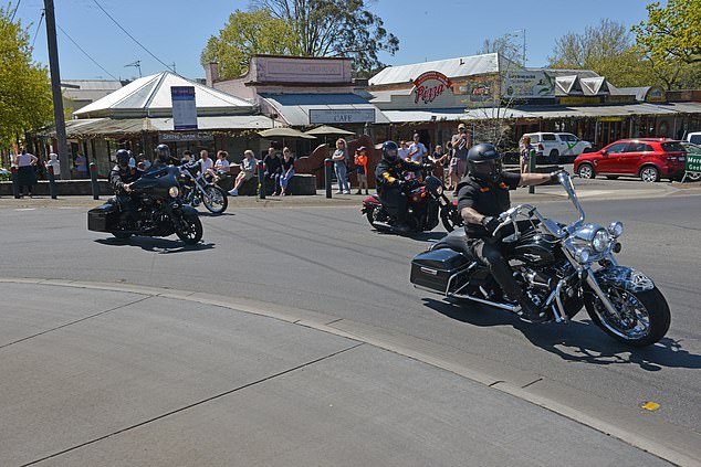 Leaders of the outlaw gang last year placed an advertisement in Ballarat's newspaper The Courier, days after leaving their General Assembly, thanking the city for its 