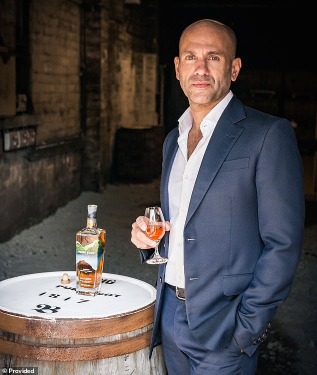 David Prior (pictured) who founded organic yoghurt brand Five:am and currently owns Scottish distillery Bladnoch has made his mark in the beautiful property with extensive sculpted gardens, tennis court, swimming pool and spa