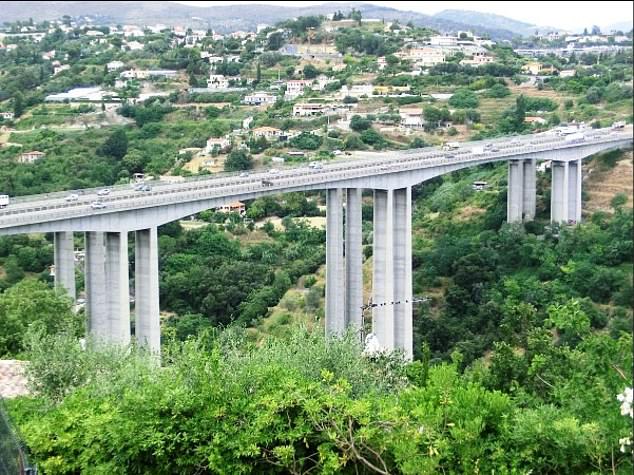 The Magnan Viaduct carries the A8 around the southern French city of Nice (file photo)