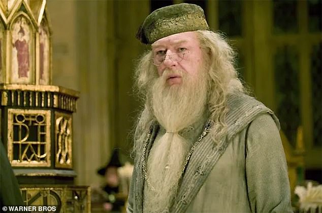 Star: Sir Michael's family confirmed on Thursday that the legendary actor had died peacefully in hospital after a bout of pneumonia (pictured as Dumbledore in Harry Potter)