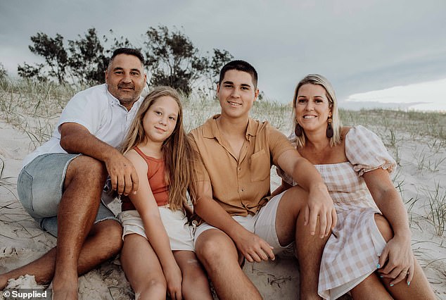 The family moved to the Gold Coast from western Sydney for a tree change