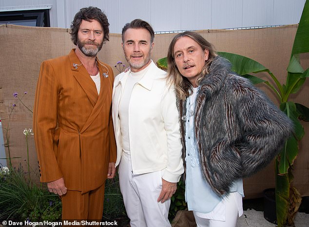 Band: But fans will only see Gary Barlow, Mark Owen and Howard Donald as Robbie Williams and Jason Orange have still decided not to reunite with the group