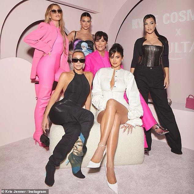 Group chat: Kim told Kourtney that she and sisters Khloé, 39, Kendall, 27, and Kylie, 26, had discussed it all in a group chat labeled 'Not Kourtney'